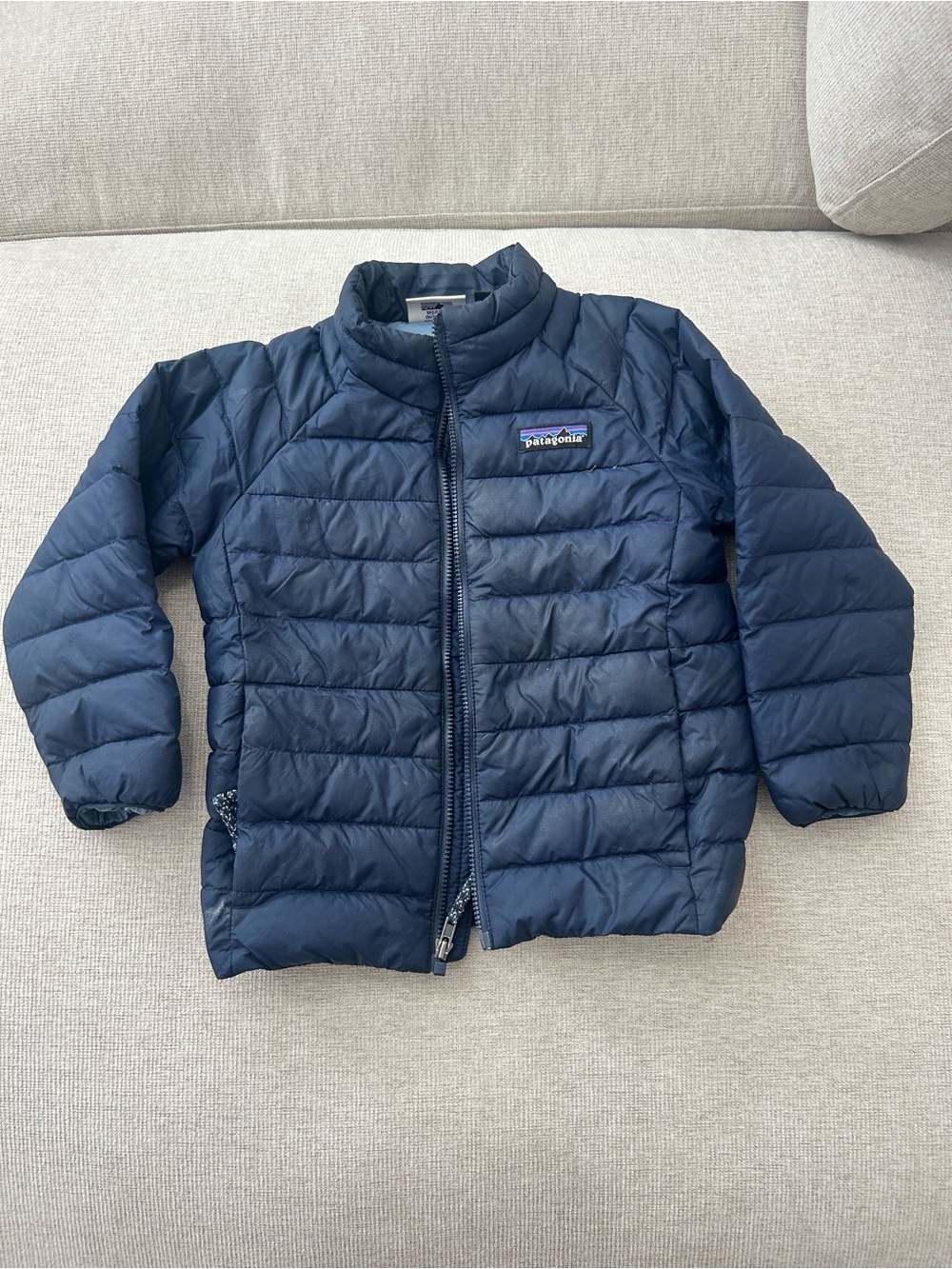 Patagonia Kids Navy Quilted Puffer Jacket